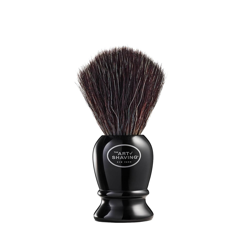 The Art of Shaving Original Shaving Brush - Pure Black Features Premium Synthetic Fibers For a Rich, Foamy, Lather