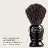 The Art of Shaving Original Shaving Brush - Pure Black  Features Premium Synthetic Fibers For a Rich, Foamy, Lather view 4