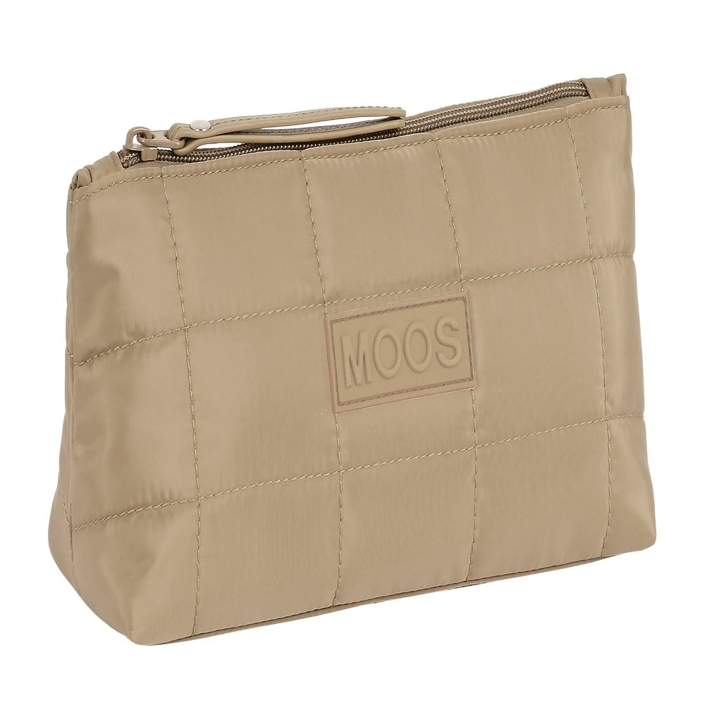 Safta - Square Toiletry Bag Moos Capsula Padded Camel 23X12X8Cm, Multicolor (842287768), Multicoloured