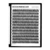 Bodermincer Black Cluster Lashes 240pcs 20D/40D DIY Eyelash Extension D Curl Long Individual Lashes Mixed Tray Faux Mink Lash Clusters Extensions 8-22mm (20D-21mm) view 1
