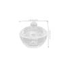 FOMIYES 2pcs Clear Nail Art Acrylic Liquid Powder Dappen Dish Bowl Glass Crystal Cup Glassware with Lid for Nail Art Manicure Care Tools view 2