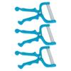 EXCEART 3Pcs Manual Face Hair Removers Portable Face Lips Hair Removal Epilator Stainless Steel Threading Beauty Tool for Upper Lip Chin Cheeks Neck Blue view 1