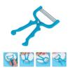 EXCEART 3Pcs Manual Face Hair Removers Portable Face Lips Hair Removal Epilator Stainless Steel Threading Beauty Tool for Upper Lip Chin Cheeks Neck Blue view 4