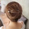 3pcs Metal Gold Hair Sticks Hairpins Shawl Forks Chopsticks Clips Barrettes Bun Cover Holder Hair Styles Circle Hair Slides Accessories view 4