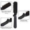 Foldable Beard Brush, Soft Bristles Beard Styling Comb Men Mustache Grooming Brush Portable Hair Styling Tool for Women and Men, Household Outdoor Travel view 2