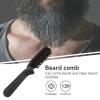 Foldable Beard Brush, Soft Bristles Beard Styling Comb Men Mustache Grooming Brush Portable Hair Styling Tool for Women and Men, Household Outdoor Travel view 3