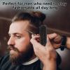 Foldable Beard Brush, Soft Bristles Beard Styling Comb Men Mustache Grooming Brush Portable Hair Styling Tool for Women and Men, Household Outdoor Travel view 4
