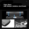Men's Electric Ultra Thin Rechargeable Razor, Reciprocating Mini Electric Facial Care Beard Trimmer, Cordless USB Travel Razor, Silver view 3