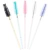 Mekupeu 20 Pcs Mascara Wand Tube Set Diamond Key Chain Tube Empty Mascara Brushes Eyelash Spoolies Brush Makeup Tool Applicator (Mixed 5 color) view 3
