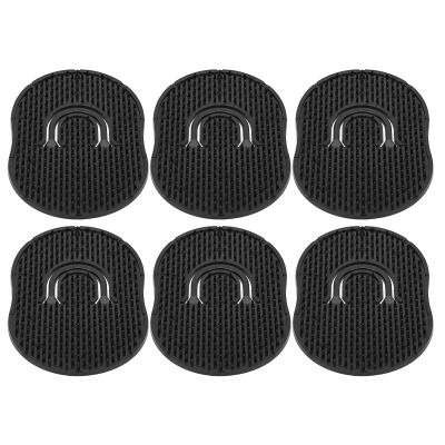 6PCS Pocket Palms Combs, Soft Pocket Brush Portable Hair Brush Comb Handheld Beard Comb Lightweight Scalp Massager for Men