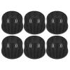 6PCS Pocket Palms Combs, Soft Pocket Brush Portable Hair Brush Comb Handheld Beard Comb Lightweight Scalp Massager for Men view 1