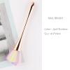 Foundation Brush, Powder Brush Makeup Brush, Nail Brush Beauty Brush, Perfect for Blending Liquid Concealer Cream, Polishing, Blending (Gold Rainbow) view 2