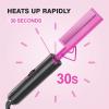 DAN Technology Dual Voltage Hot Comb for Wigs, Black Hair & Baby Hair, Ceramic Pressing Comb with Fine Back Teeth for Edges 30s Fast Heating Electric Straightener (430/450F) Anti-Scald Folding Stand view 2