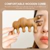 FOMIYES Wooden Wide Tooth Massage Comb Natural Hair Care Tool for Scalp Relaxation Circulation for Home Travel Use for Friends Family view 4