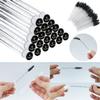 Mascara Wand Brushes Tubes Set-70 Pieces Disposable Eyelash Brushes Replacement with 20 Pieces Empty Container Tubes for Eyelash Extension Lash (Black Eyelash) view 4