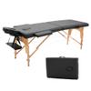 Axonl Massage Table 2 Folding Massage Bed Spa Bed, 84 Inches Long Adjustable Massage Table Portable Salon Bed, Facial Cradle Salon Bed with Carrying Case, Black view 1