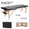 Axonl Massage Table 2 Folding Massage Bed Spa Bed, 84 Inches Long Adjustable Massage Table Portable Salon Bed, Facial Cradle Salon Bed with Carrying Case, Black view 2