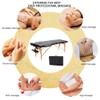 Axonl Massage Table 2 Folding Massage Bed Spa Bed, 84 Inches Long Adjustable Massage Table Portable Salon Bed, Facial Cradle Salon Bed with Carrying Case, Black view 4