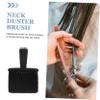 KALLORY 2pcs Hair Salon Broken Hair Cleaning Brush Kit Soft Neck Duster Removal for Home Barber Shop Use Easy to Clean Material view 4