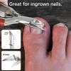 Podiatrist Toenail Clippers for Ingrown&Thick Toenails, alicates para uas de pies, Luxury Wooden Handle Nail Clippers, Professional Toenail Cutter for Seniors, Men, Women view 4