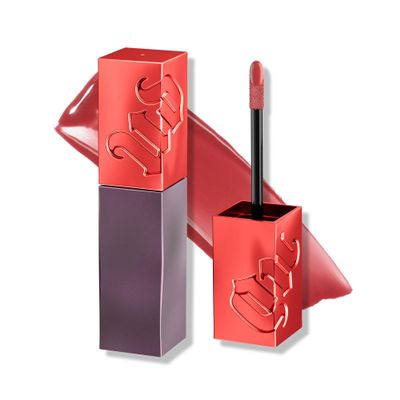 Urban Decay Vice Lip Bond Glossy Longwear Liquid Lipstick (PDA - Medium Brick Red), Transfer-proof, Smudge-proof, Up to 16HR Wear, Vegan, Cruelty-free - 0.14 fl oz