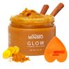 Minimo Glow Turmeric Face Scrub (Lemon Cake) With Heart Applicator - Infused with Turmeric, Manuka Honey, Cinnamon, and Chamomile - Face Scrub for All Skin Types - Achieve Healthy Skin view 1