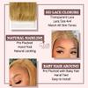 #27 Blonde 4x4 Lace Closure Human Hair  Brazilian Virgin Remy Straight HD Transparent Closure, Pre-Plucked Natural Hairline, Free Part Invisible Lace for Women, 27 10Inch view 4