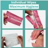 Brazcare After Wax Wipes 100 Ct - 100 Individually Wrapped, Hygienic Nonwoven Wipes for Post-Waxing - Trusted by Estheticians and Spas | Waxing Residue Removal view 3