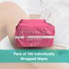 Brazcare After Wax Wipes 100 Ct - 100 Individually Wrapped, Hygienic Nonwoven Wipes for Post-Waxing - Trusted by Estheticians and Spas | Waxing Residue Removal view 4