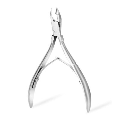 Rikans Professional Cuticle Clippers for Nails Razor Sharp Cuticle Trimmer Tool Durable Stainless Steel Cuticle Clippers for Adults Ergonomic Non-Slip Handle for Fingernails & Toenails (Silver)