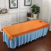 Retro Spa Body Bed Sheet Traditional with Face Breath Hole Beauty Salon Massage Table Bed Sheet Light Luxury Salon Bed Cover Elegant Massage Bed Sheet for Salon Massage Bed Set-I L185xw70cm view 1