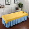 Retro Spa Body Bed Sheet Traditional with Face Breath Hole Beauty Salon Massage Table Bed Sheet Light Luxury Salon Bed Cover Elegant Massage Bed Sheet for Salon Massage Bed Set-A L180xw60cm view 1