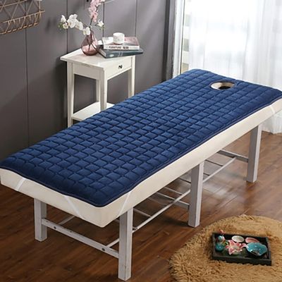 Exquisite Salon Bed Cover Light Luxury Beauty Salon Massage Table Bed Sheet Stylish Massage Bed Sheet with Face Breath Hole for Salon Massage Bed Set Beauty Salon Massage Parlor-4 L190xw75cm