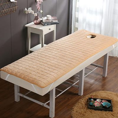 Exquisite Salon Bed Cover Light Luxury Beauty Salon Massage Table Bed Sheet Stylish Massage Bed Sheet with Face Breath Hole for Salon Massage Bed Set Beauty Salon Massage Parlor-3 L190xw80cm