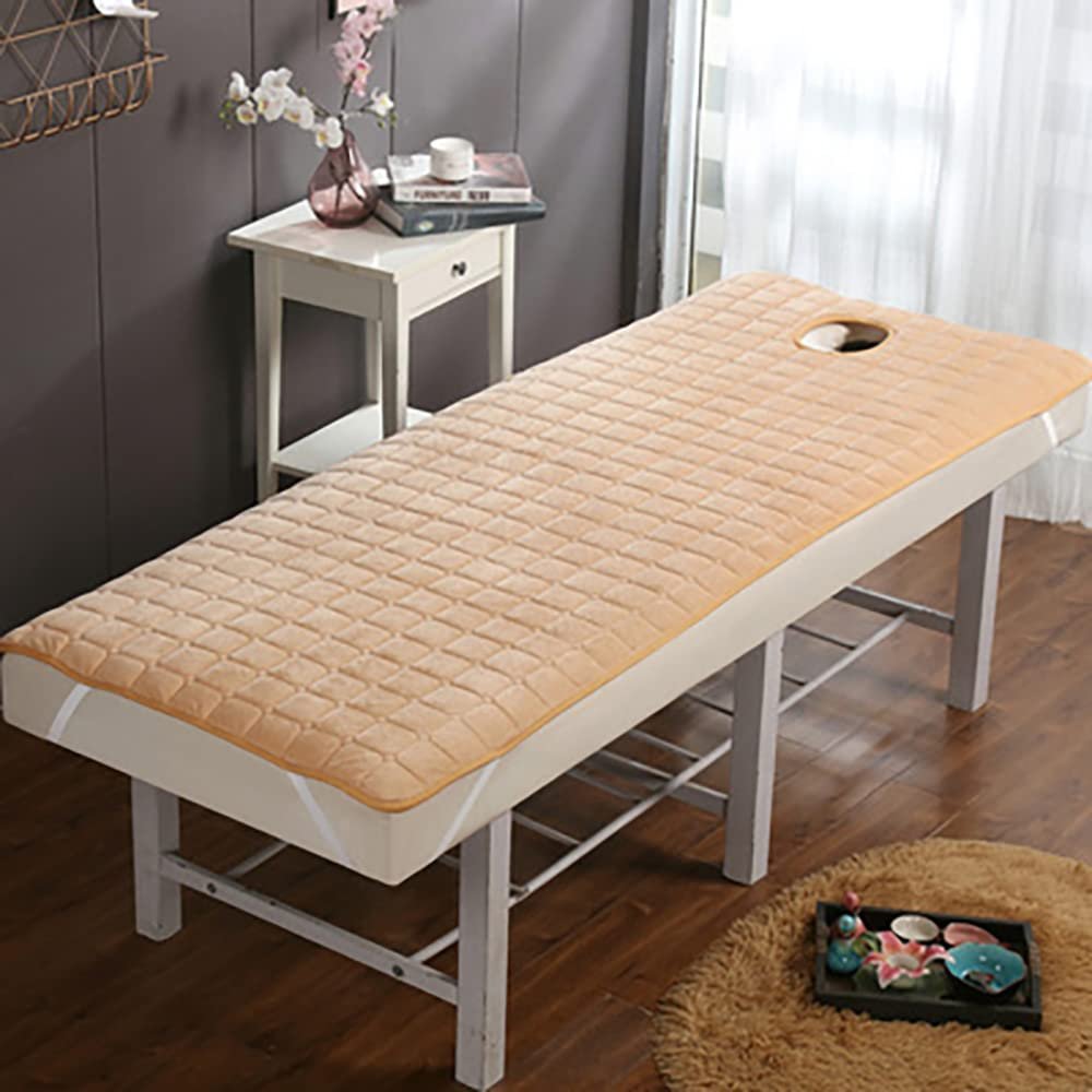 Exquisite Salon Bed Cover Light Luxury Beauty Salon Massage Table Bed Sheet Stylish Massage Bed Sheet with Face Breath Hole for Salon Massage Bed Set Beauty Salon Massage Parlor-3 L190xw80cm