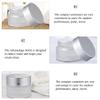 FOMIYES 10pcs Frosted Glass Cream Storage Bottles Portable Cosmetic Containers for Lotions Creams and Ointments for Travel and Daily Use view 4