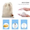 10 Pack Ramie Soap Bags Mesh Soap Exfoliating Bag Pouch Soap Saver Exfoliating Bath Bag with Drawstring for Bath view 4