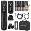 Ambition Soldier Wireless Tattoo Machine Kit Complete Rotary Coreless Motor Tattoo Pen Kit with Extra 2400mAh Battery 80pcs Premium Mixed Size Cartridge Needles Supply for Professional Tattoo Artist view 1