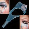 Lipfer Eyelash Comb Makeup 3 in 1 Mascara Applicator Tool Eyelashes Comb Brush Curler Blue Cosmetic Tools view 3