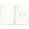 3 pcs Thicken Two sides Microblading Practice Silicon Skin Perfect for Permanent Makeup and Microblading Nano brows ombre Brow practice (Mix 1) view 2