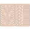 3 pcs Thicken Two sides Microblading Practice Silicon Skin Perfect for Permanent Makeup and Microblading Nano brows ombre Brow practice (Mix 1) view 4