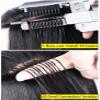 6D Hair Extension Machine Kit Real Hair Extension for Salons Professional Hair Extension Equipment,Black,Hair Extensions Tool, 60cm24in view 2