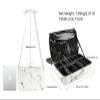 JOURMON Travel Makeup Train Case,Large Capacity Cosmetic Bags for Women,Portable Makeup Bag Organizer with Adjustable Dividers & Shoulder Strap(Marble White, Medium) view 2