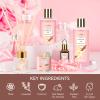 Bath and Body Gift Baskets for Women, 12 Pcs Vanilla Oat Spa Gifts for Women. Bath Gift Set Enriched Shea Butter. Home Spa with Shower Gel, Body Oil, Saint Roy Gifts for Mom view 2