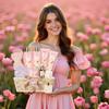 Bath and Body Gift Baskets for Women, 12 Pcs Vanilla Oat Spa Gifts for Women. Bath Gift Set Enriched Shea Butter. Home Spa with Shower Gel, Body Oil, Saint Roy Gifts for Mom view 3