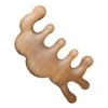 FOMIYES Wooden Scalp Care Comb Anti-static Massage Tool for Blood Circulation Relaxation Wide Tooth Design for Headache Relief Present for Family and Friends view 1