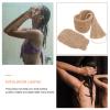 Beavorty 2pcs Exfoliating Back Scrubber Bathing Gloves Ramie Jute Bath Towel for Deep Cleansing and Skin for Relaxing Showers and Exfoliating Body Care view 4
