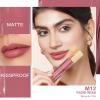 Oulac Matte Liquid Pink Nude Lipstick for Women, Long Lasting Lipstick Waterproof Lip Stain, No Transfer, Creamy High Pigmented Formula with Rose Oil, Vegan & Cruelty-Free, Pink Nude M12 view 2