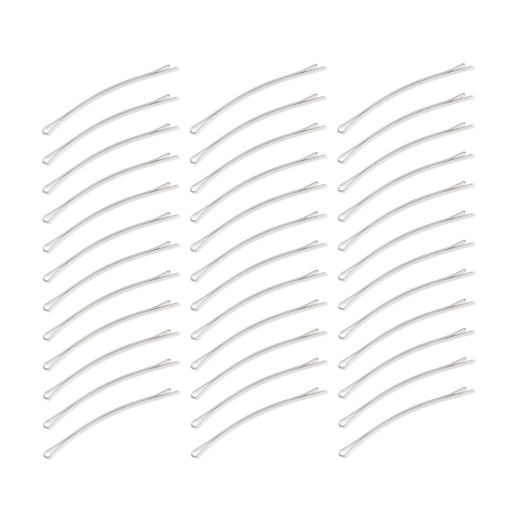 Beaupretty 100pcs Girls Metal Hairpin Clip Bows for White Barrette Adorable Pins Simple Bobby Pin Set Hair Accessories