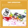 Beaupretty 2pcs Empty Lipstick Palette DIY Lipstick Lip Balm Blusher Containers Refillable Makeup Eyeshadow Storage Case Box with Mirror view 3